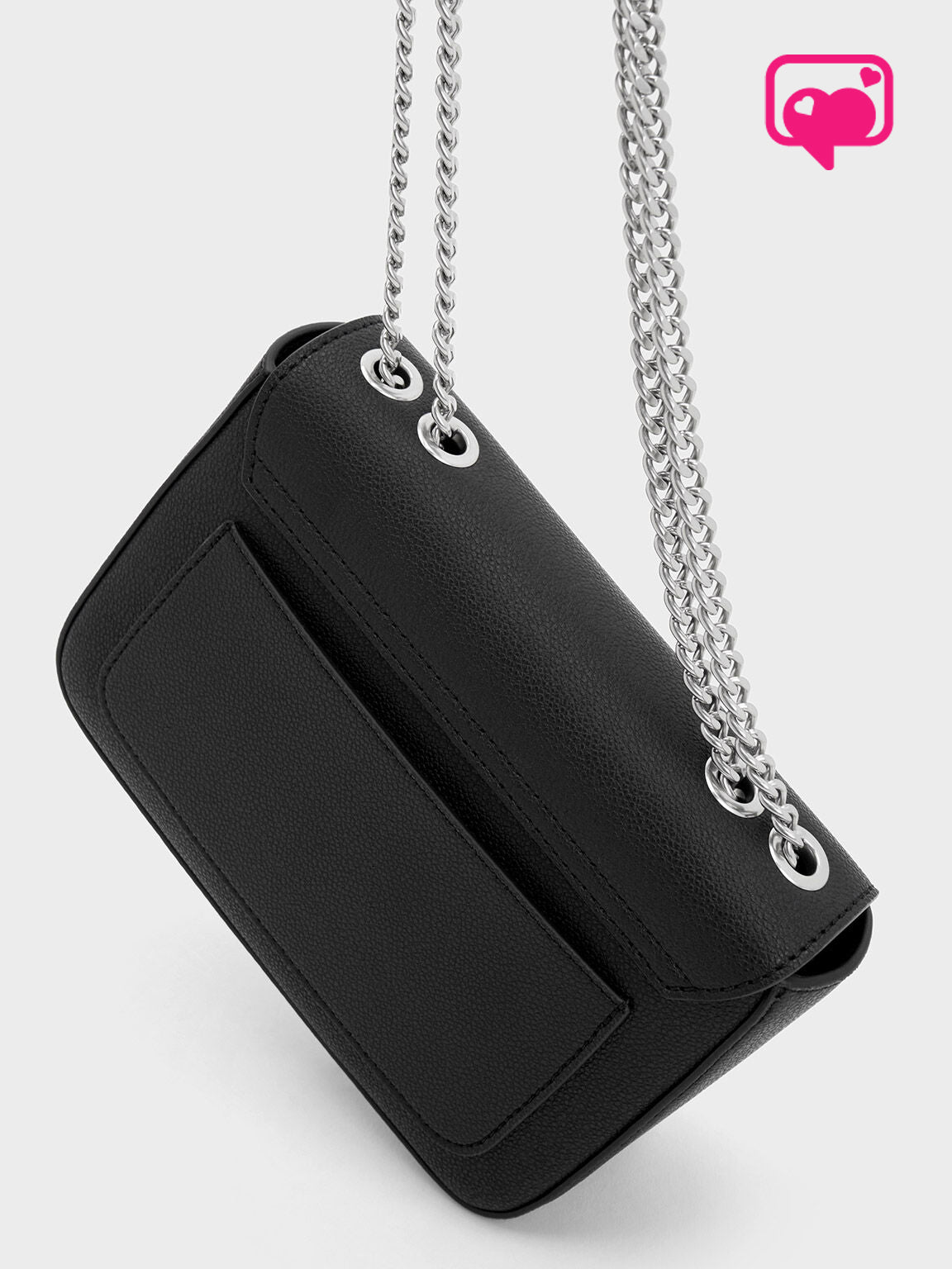 VOWZ™- Chain Strap Shoulder Bag - Noir