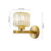 Mid-century Modern One Light Crystal Wall Sconce