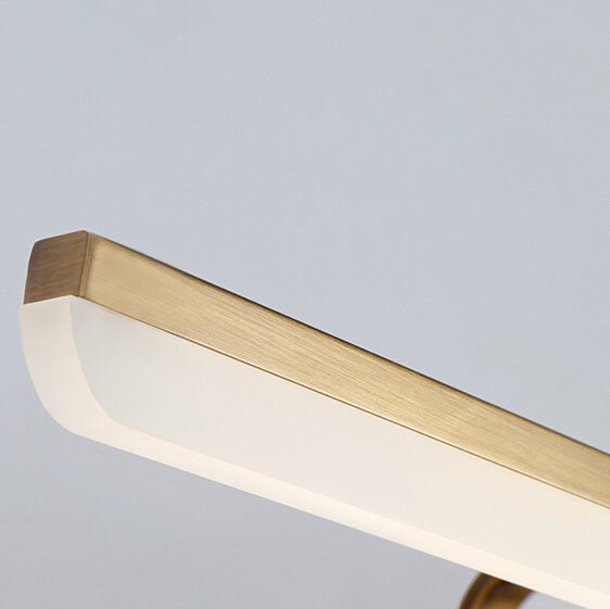 Armed LED Bathroom Vanity Bar Light Wall Sconce in Satin Gold