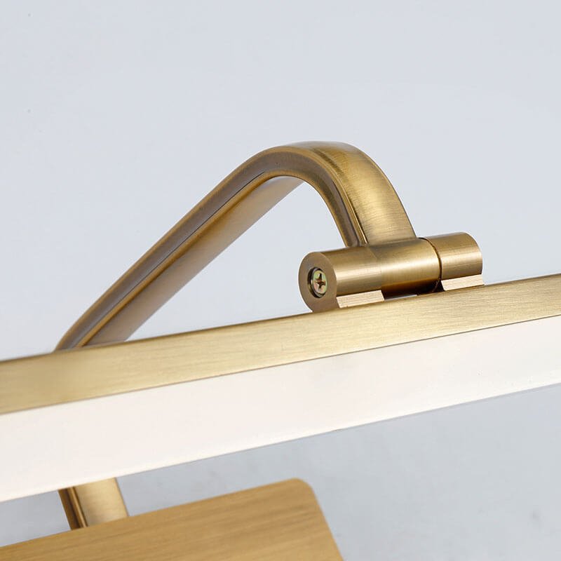 Armed LED Bathroom Vanity Bar Light Wall Sconce in Satin Gold