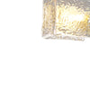 Brass Ripple Glass Wall Light