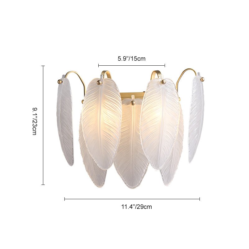 Feather-shaped Wall Sconce