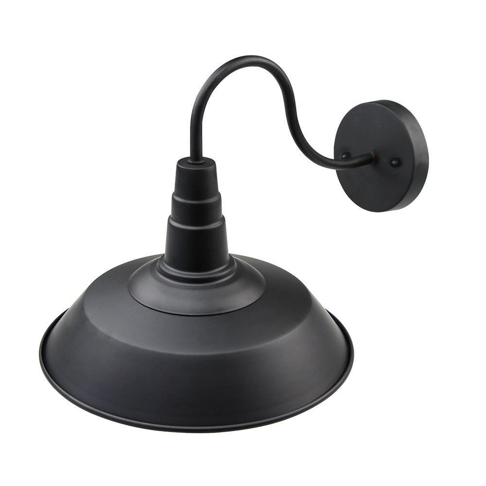 Industrial Black Single Sconce Light