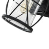 IP20 Lantern Cylinder Glass Cage Outdoor Wall Sconce