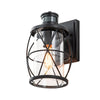 IP20 Lantern Cylinder Glass Cage Outdoor Wall Sconce