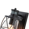 IP20 Lantern Cylinder Glass Cage Outdoor Wall Sconce