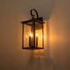 IP23 Clear Glass Lantern Outdoor Wall Sconce