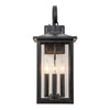 IP23 Clear Glass Lantern Outdoor Wall Sconce