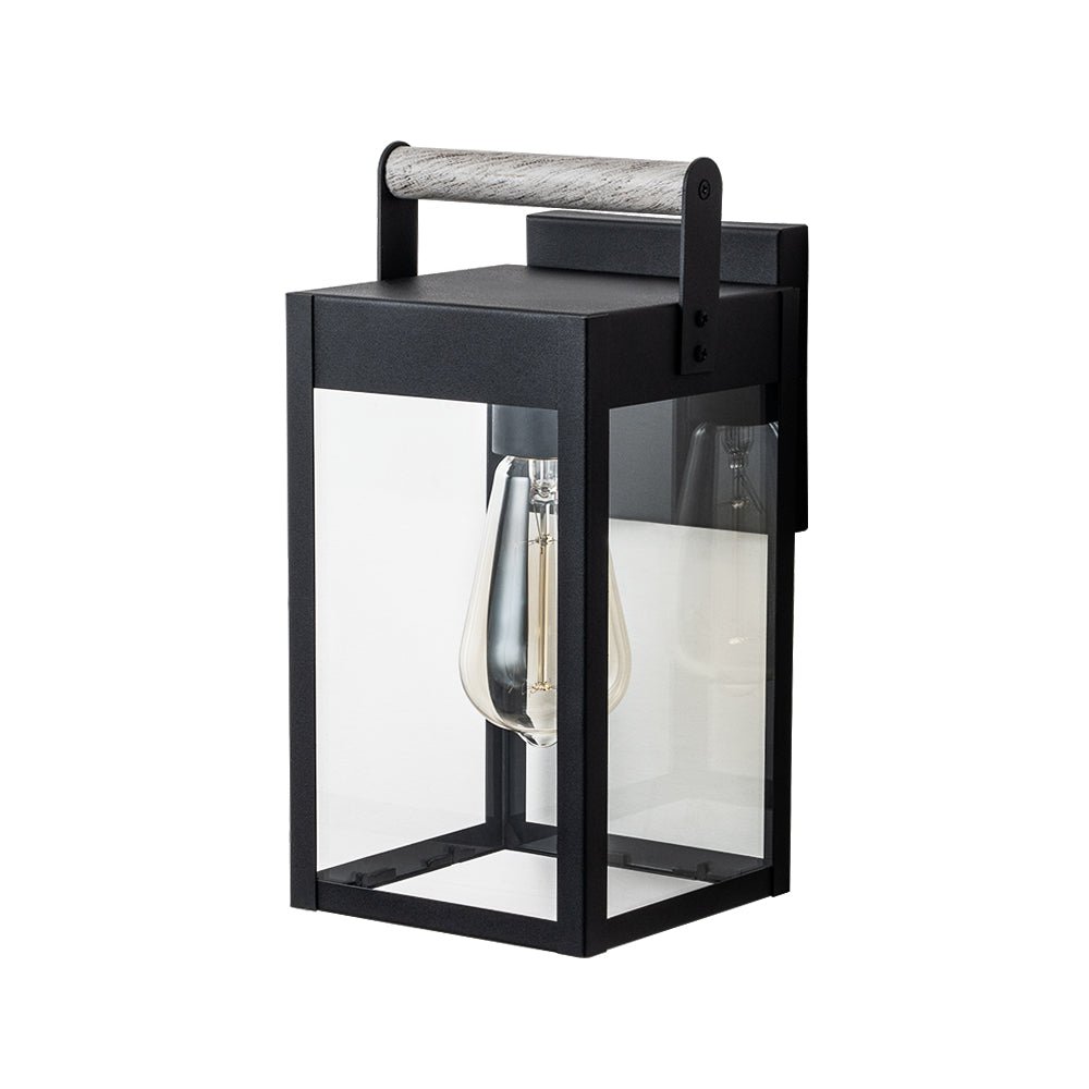 IP43 Lantern Waterproof Glass Outdoor Wall Sconce