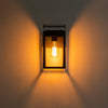 IP43 Lantern Waterproof Glass Outdoor Wall Sconce