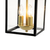 IP54 Clear Glass Rectangle Lantern Outdoor Wall Sconce