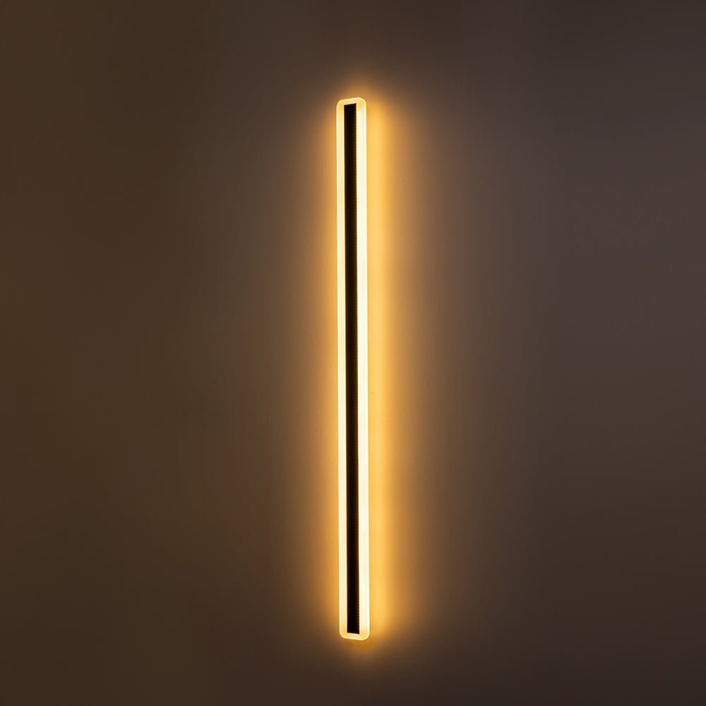 IP65 LED Long Strip Black Wall Light