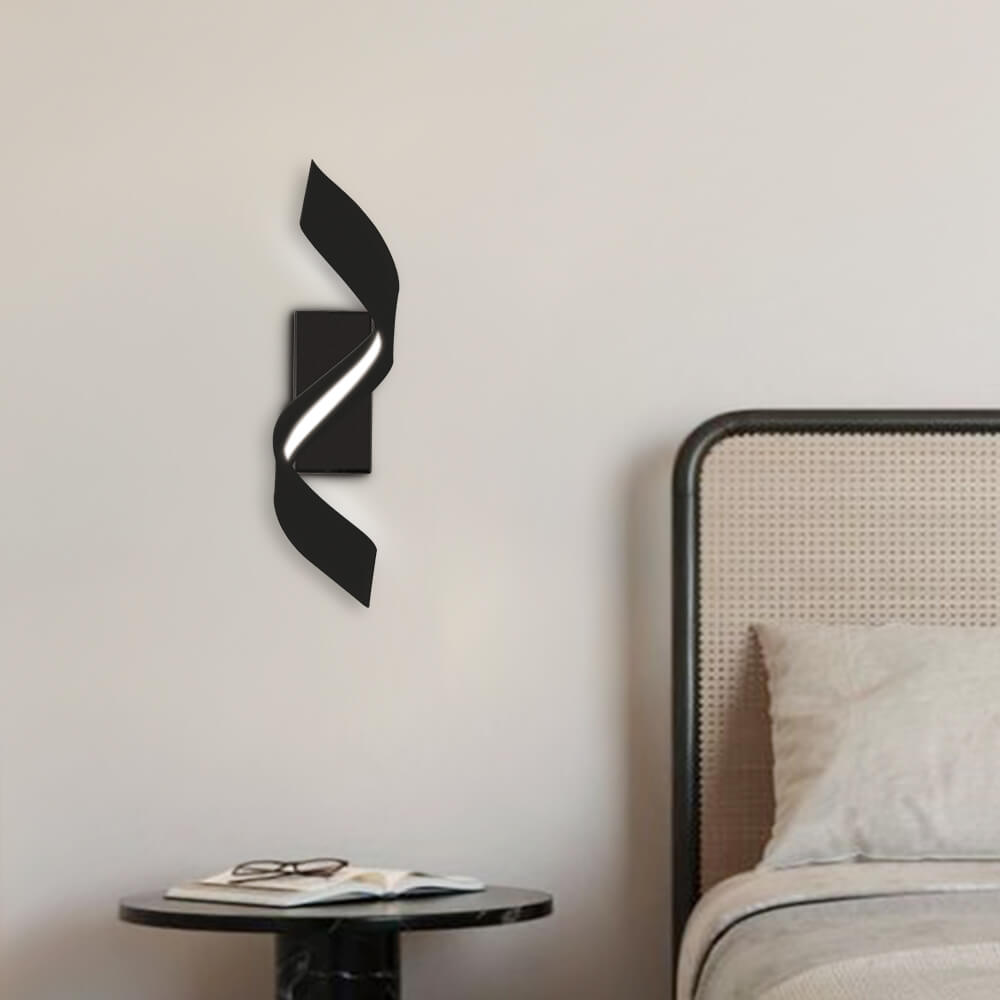 Decorative LED Ribbon Spiral Wall Sconce